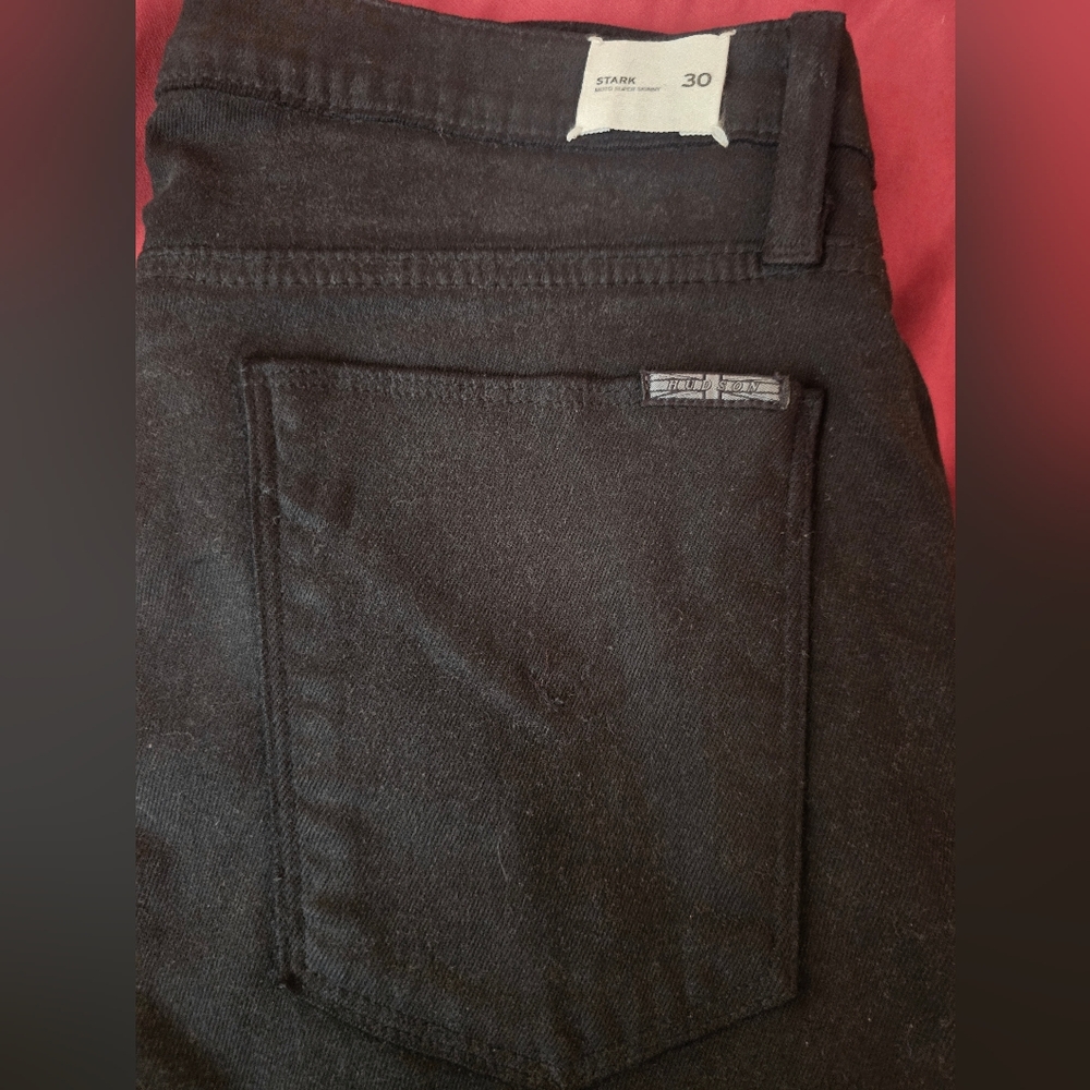 Hudson Black Moto Pants Size 30